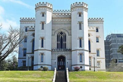 Louisiana Old State Capitol building, Black History Month.