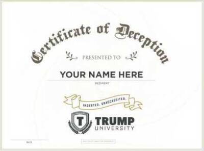 Creative Lying, Trump University